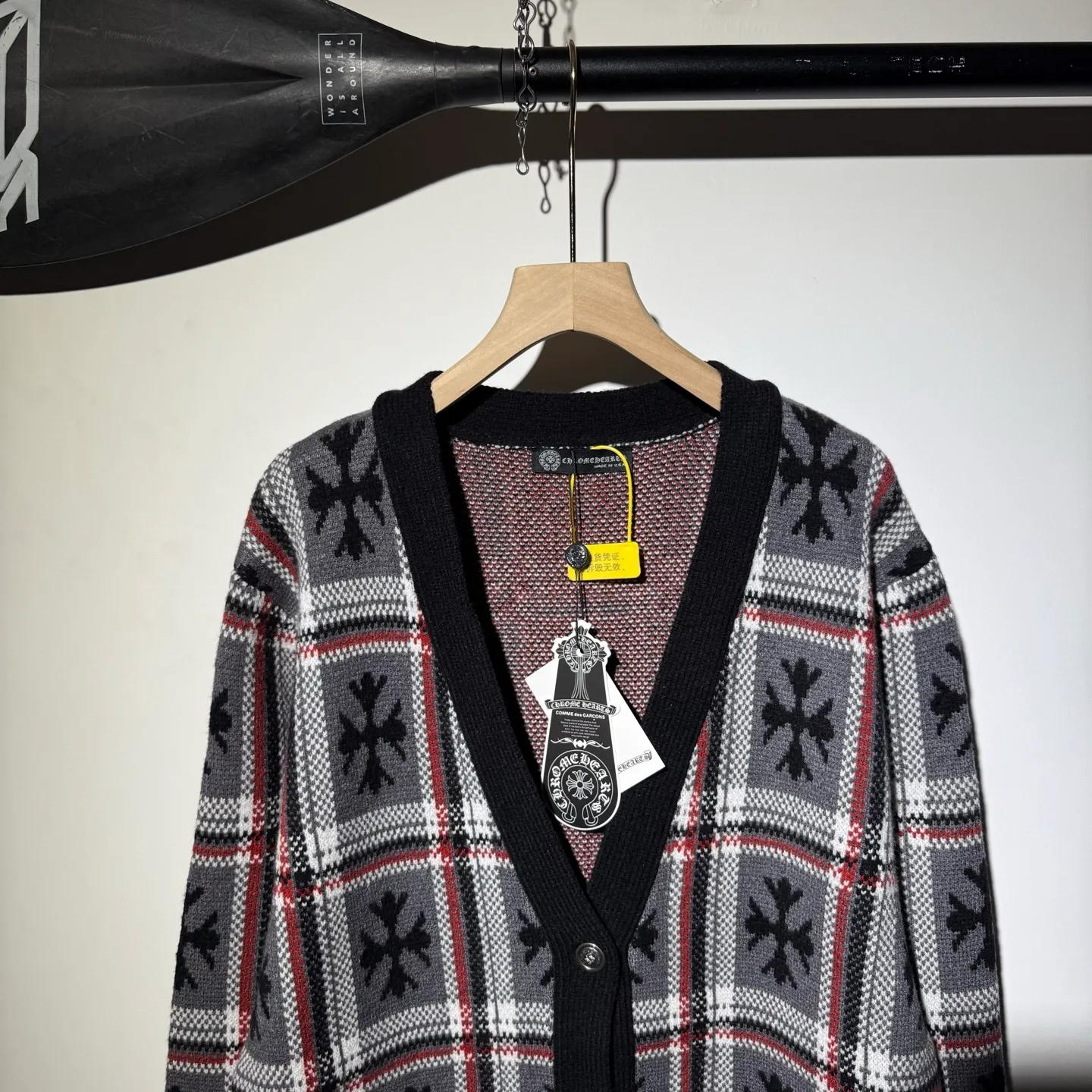 P340 Chrome Hearts new jacquard sweater cardigan Size: S M L